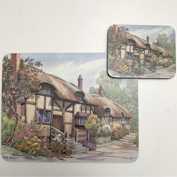 NWT Set of 6 Melamine Table Mats and Matching Coasters - Picture 6 of 12